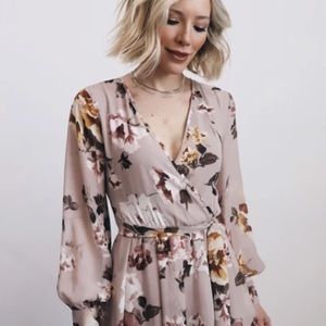 NWT Baltic Born mauve floral maxi dress